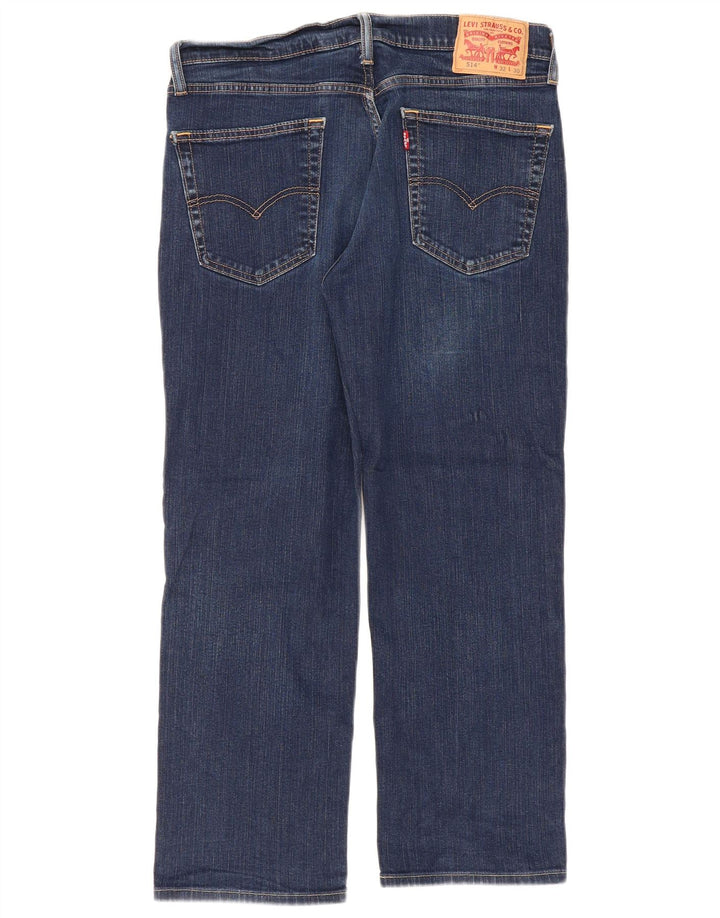 LEVI'S Mens 514 Cropped Jeans W32 L25 Blue Cotton