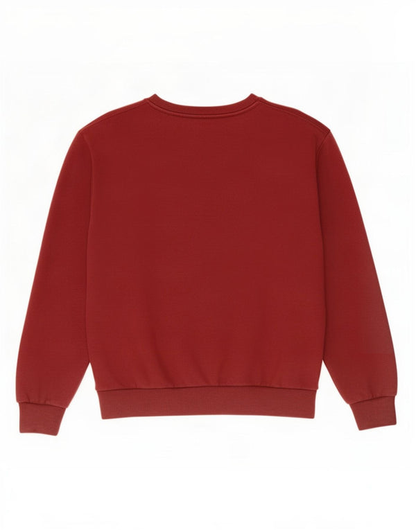 Pulover supradimensionat pentru femei Ellesse UK 8 mic din bumbac burgundă