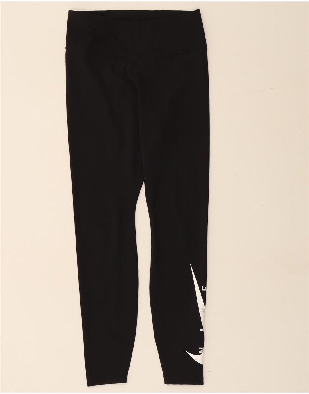 Leggings NIKE Dri Fit Graphic pentru femei UK 12 Medium Black