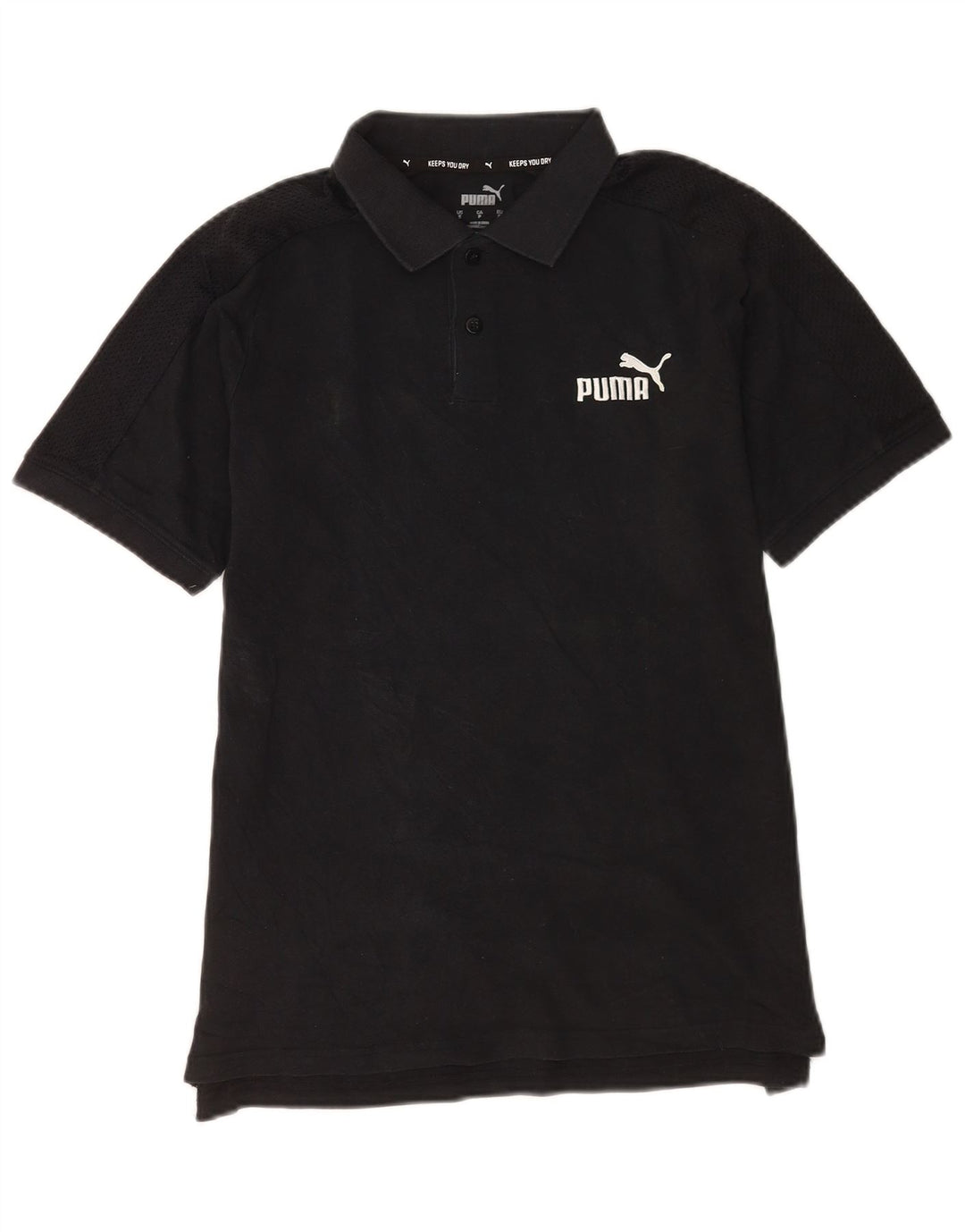 Tricou polo Puma pentru bărbați, bumbac negru mic