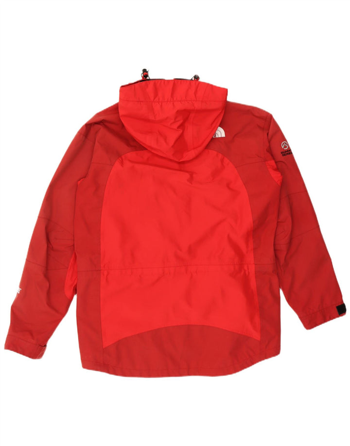 The NORTH FACE Jachetă Windbreaker pentru bărbați cu glugă UK 38 Medium Red Colorblock