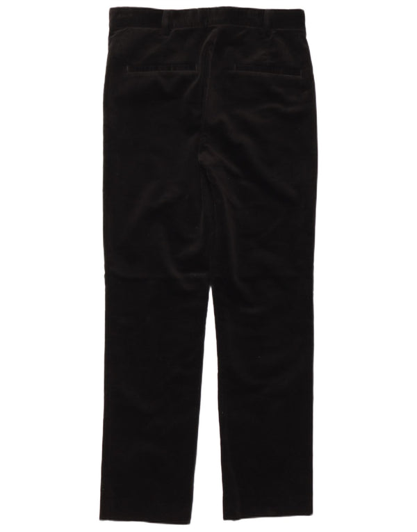 Massimo Dutti Pantaloni drepti din velur pentru femei EU 40 Medium W30 L30 Negru