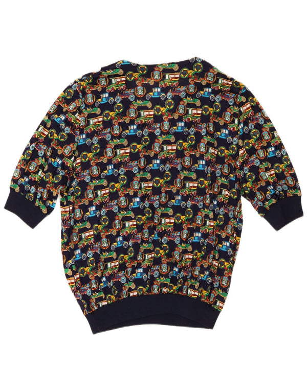 Bluză cămașă pentru femei Les Lunis UK 14 mare bumbac bleumarin