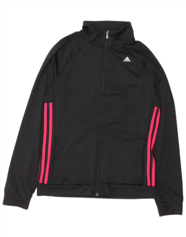 Jachetă Adidas Climalite Oversized Trening Top Jacket UK 8/10 Small Black