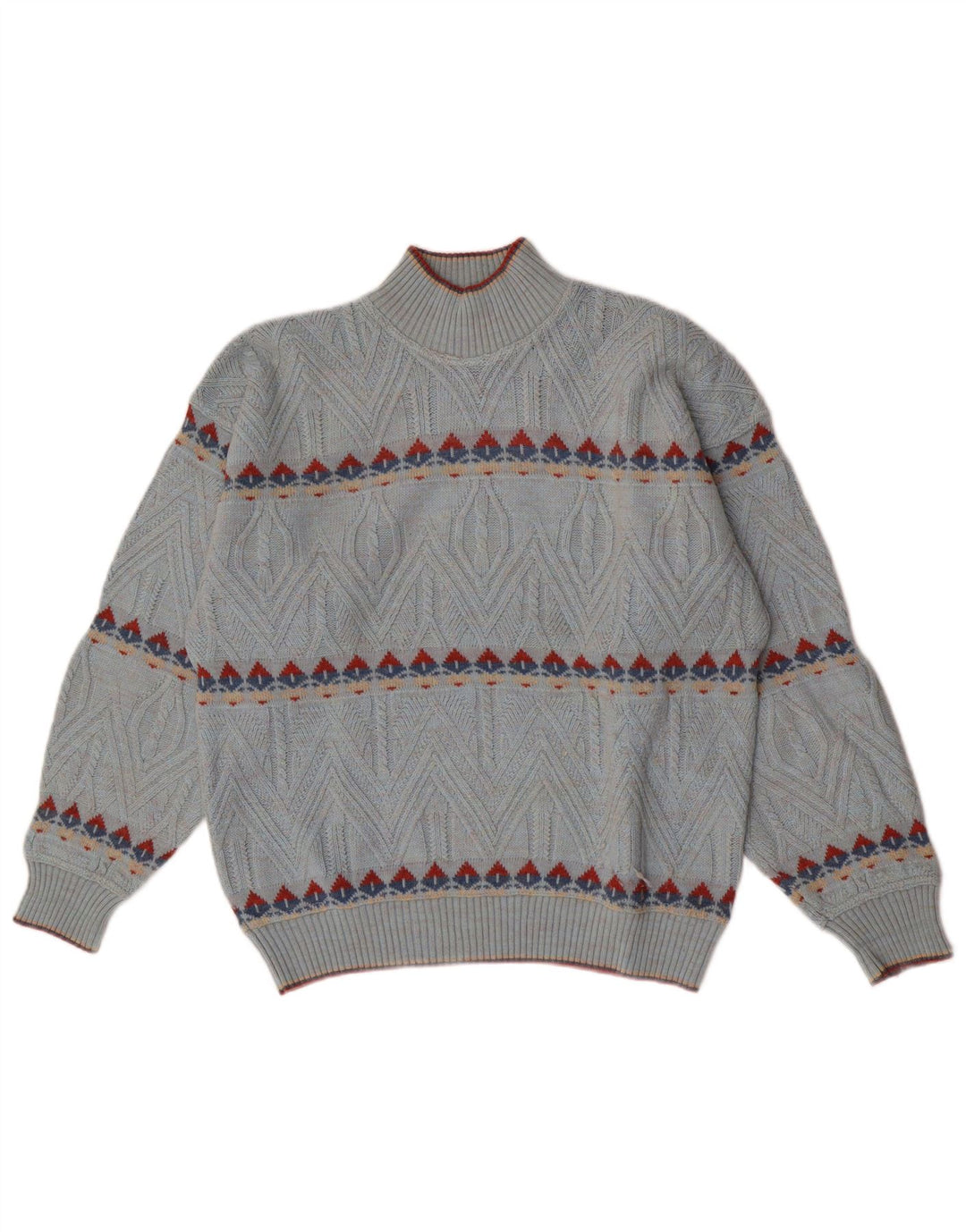 Umberto Bilancioni Pulover cu gât țestoasă pentru bărbați IT 48 Medium Blue