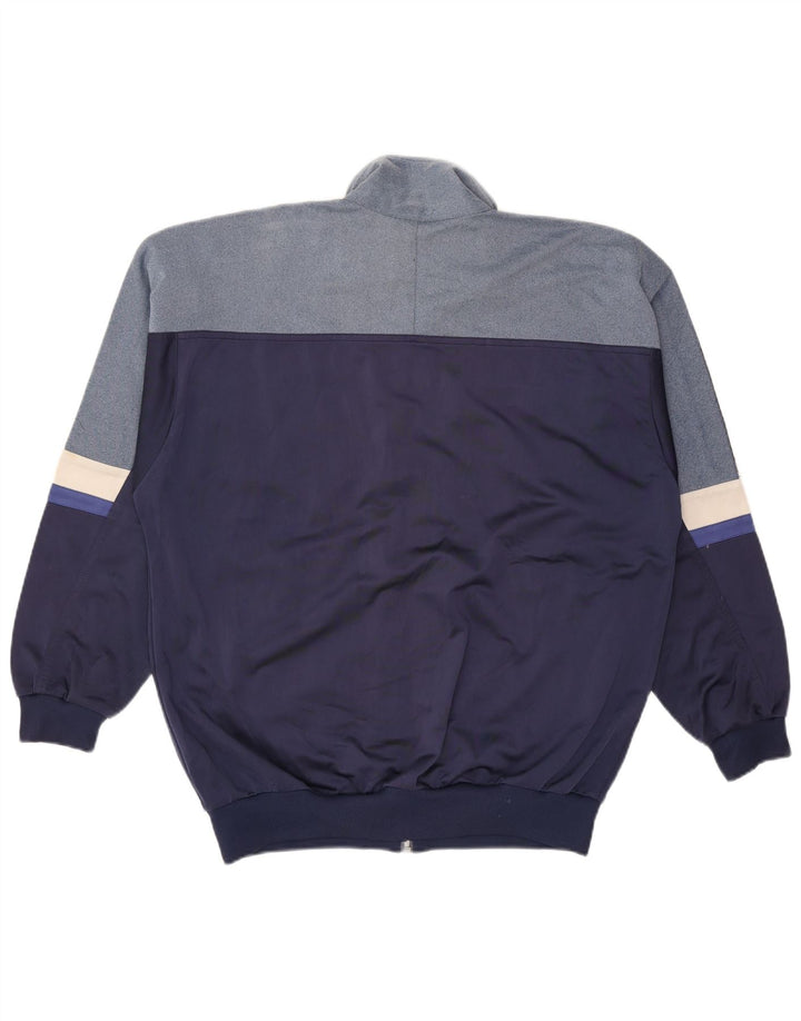 Jachetă de top pentru trening grafic ASICS pentru bărbați, mare, bleumarin, color block