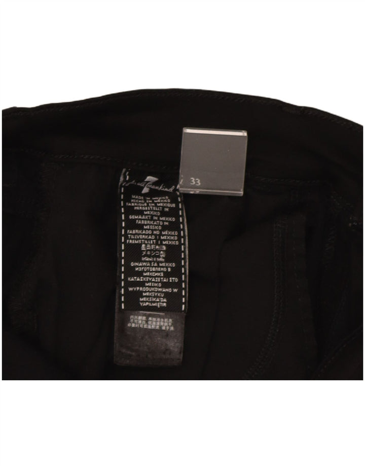 7 For All Mankind Blugi subțiri pentru bărbați W33 L33 Modal negru