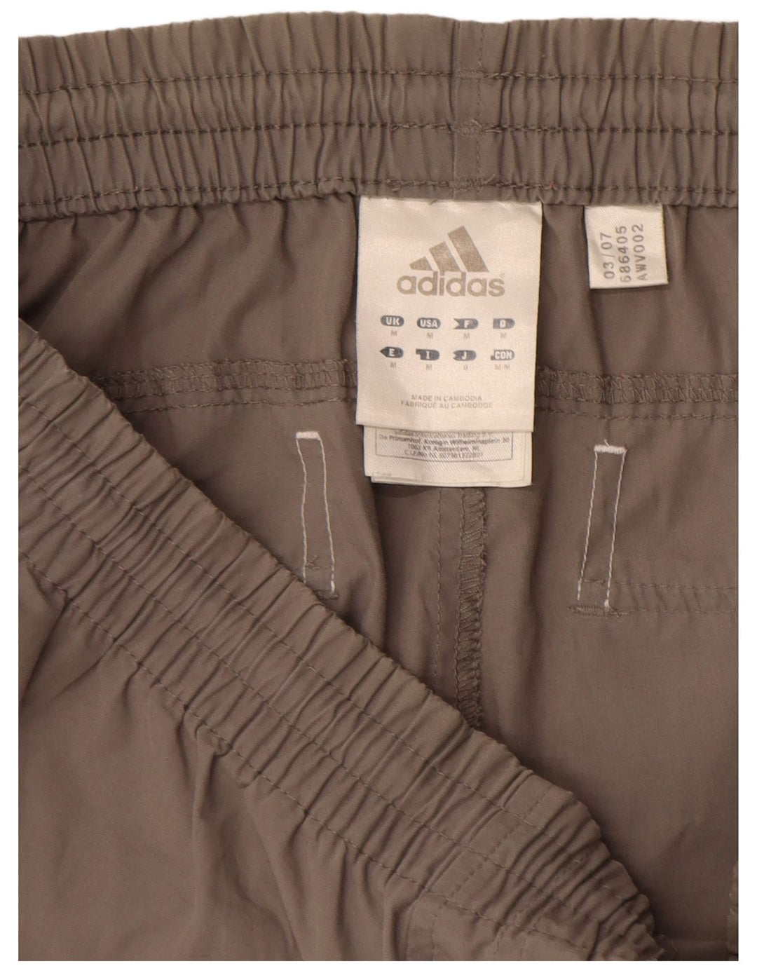 Pantaloni de trening Adidas Capri Cargo pentru bărbați, gri mediu, poliester