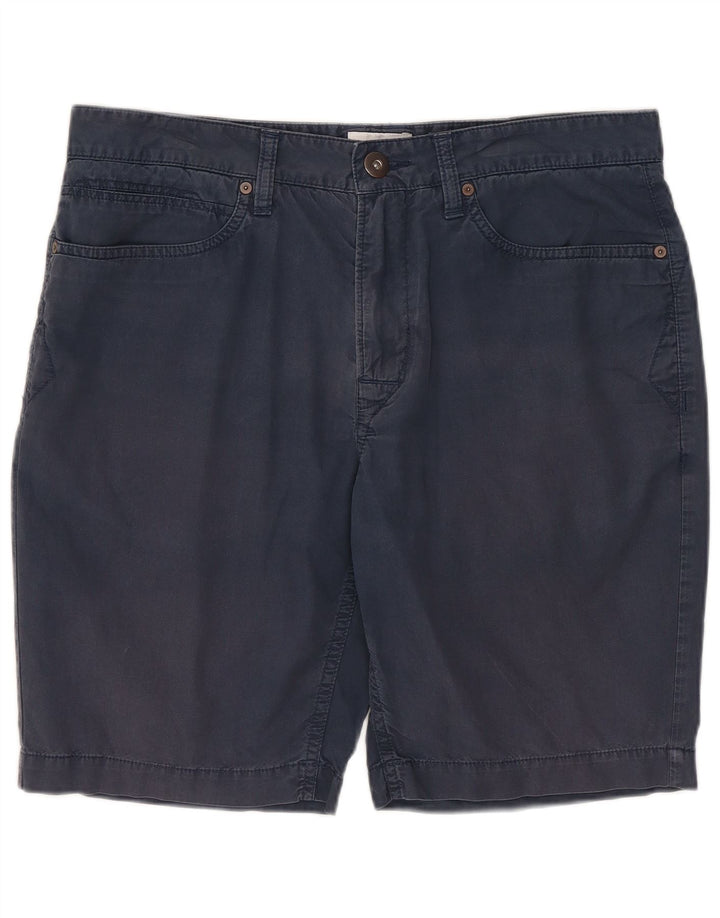 Pantaloni scurți casual pentru bărbați Timberland W32, bumbac, albastru bleumarin mediu