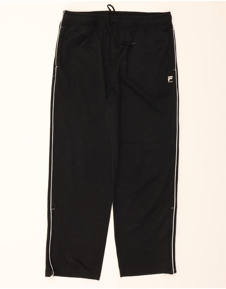 FILA Mens Tracksuit Trousers Large  Black Polyester Vintage Fila and Second-Hand Fila from Messina Hembry 