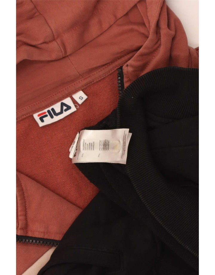 Pulover Fila pentru femei, cu fermoar, cu capota, UK 10, mic, multicolor