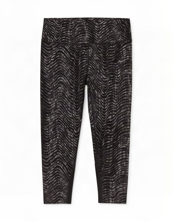 Leggings Capri Nike Dri Fit Dri Fit pentru femei Marea Britanie 8 Mici Nylon negru