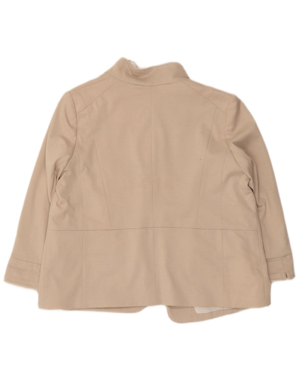 Jachetă pentru femei Wallis cu mâneci 3/4 deschise, UK 18 XL, poliester bej