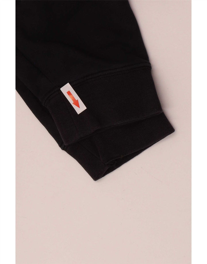 Pulover Nike pentru bărbați, cu formă regulată, cu glugă, mic, negru, bumbac