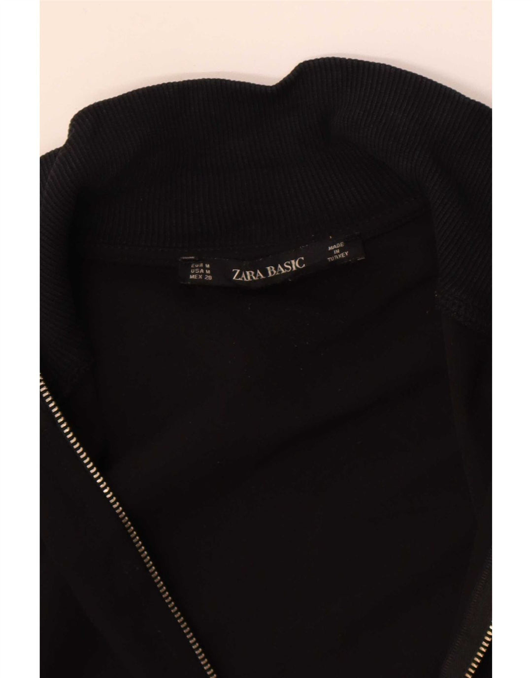 Jachetă de top pentru trening Zara pentru femei UK 14 Medium Black Dunge