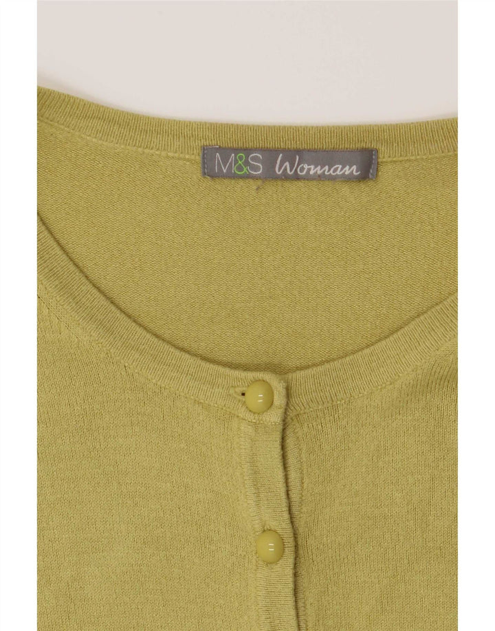Pulover cardigan pentru femei Marks & Spencer UK 14 verde mediu