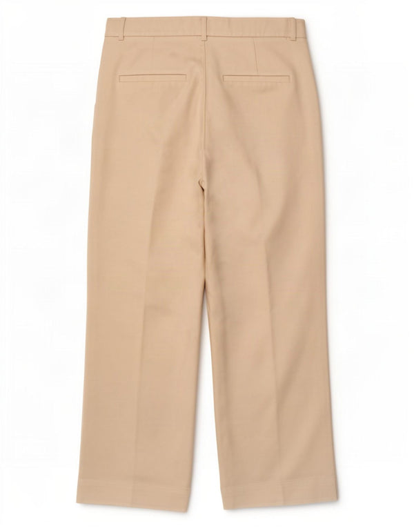 Pantaloni chino drepți Abercrombie & Fitch pentru femei L31 L30 Poliester alb