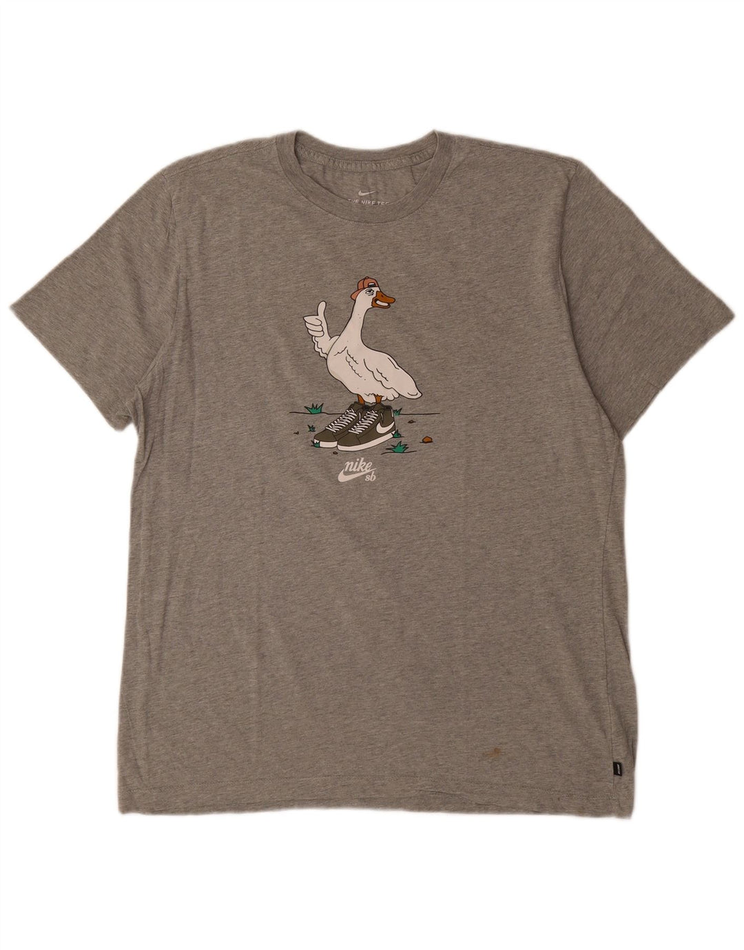 Tricou grafic pentru bărbați NIKE Top mare din bumbac gri