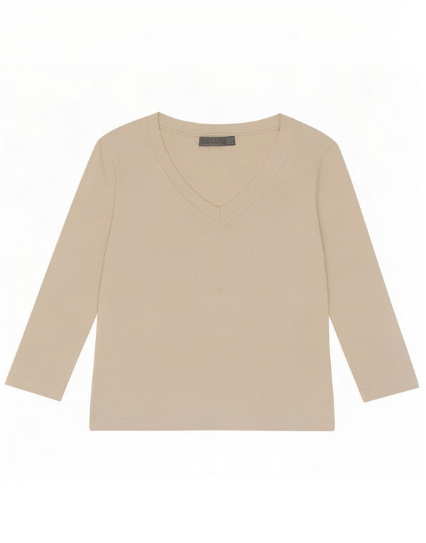 Zara Crop Top mânecă 3/4 pentru femei UK 12 Medium White