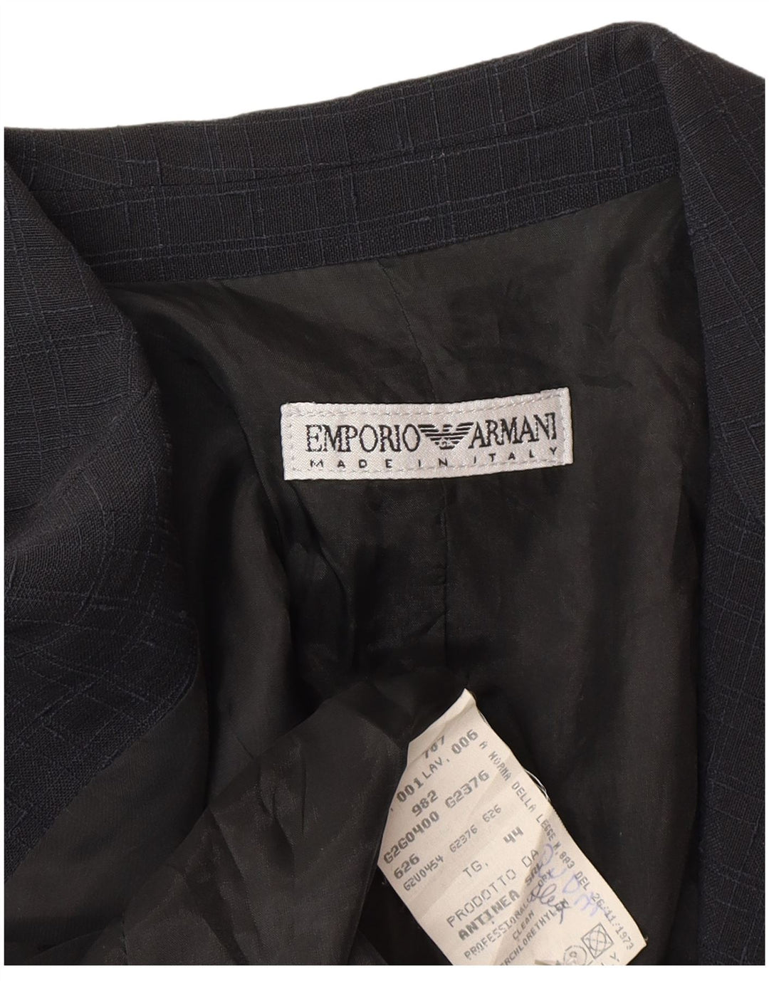 Jachetă Blazer pentru Damă Emporio Armani 1 Buton IT 44 Medium Bleumarin Check