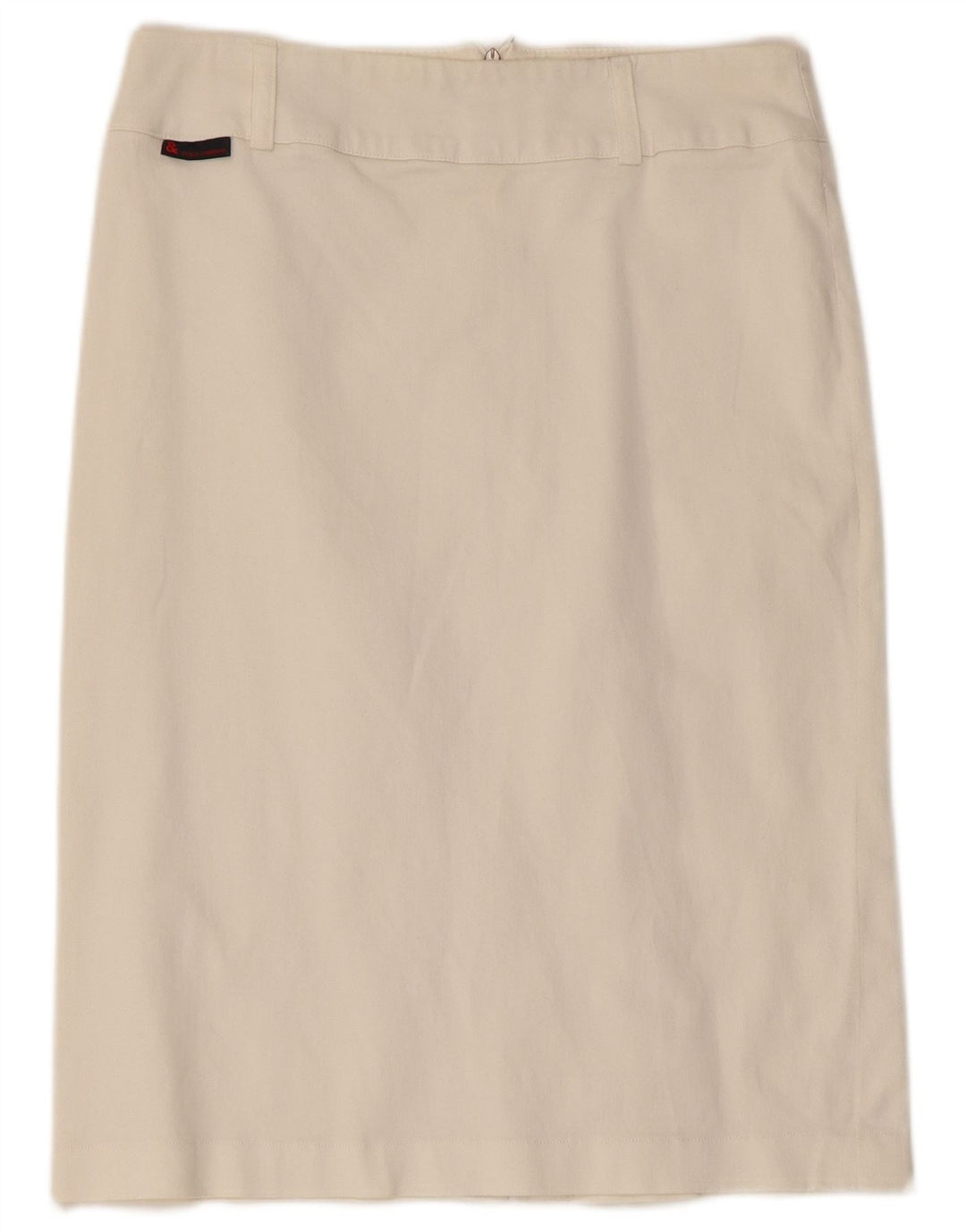 Fusta dreaptă pentru femei Dolce & Gabbana IT 42 Medium W30 Bumbac alb