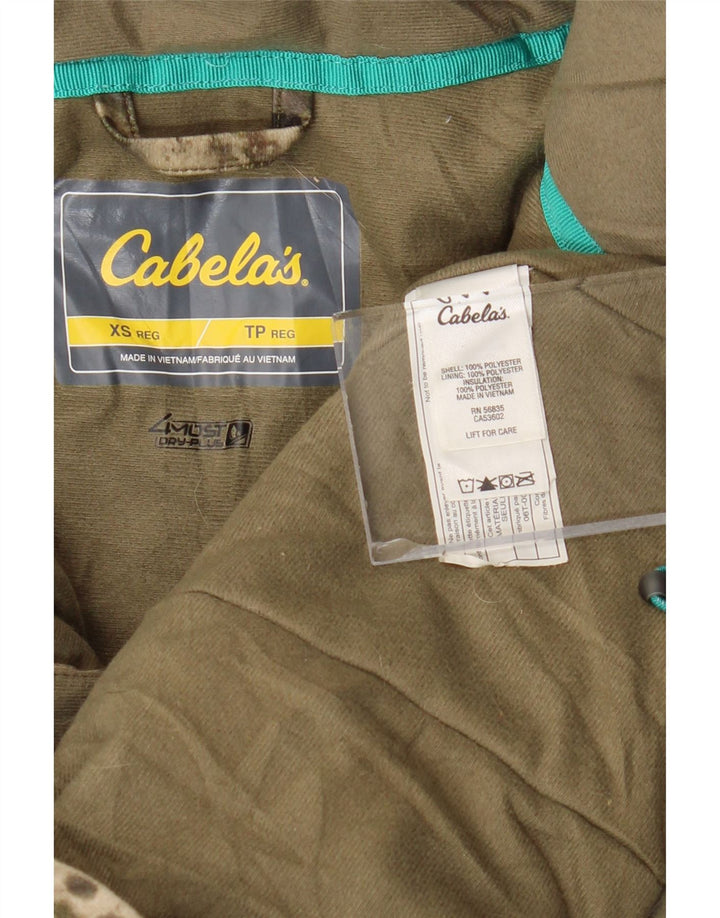 CABELA'S Jachetă de vânt supradimensionată pentru femei UK 6 XS Camuflaj kaki