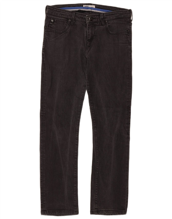 Blugi drepti pentru femei Lee W29 L30 bumbac negru