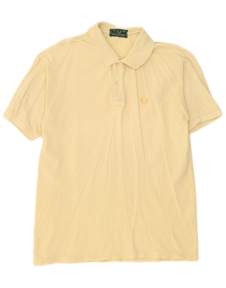 Cămașă polo Fred Perry pentru bărbați, bumbac galben mediu