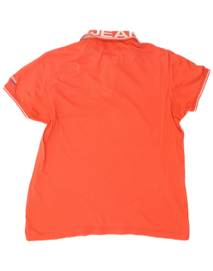 Tricou polo Harmont & Blaine pentru bărbați, bumbac portocaliu mediu