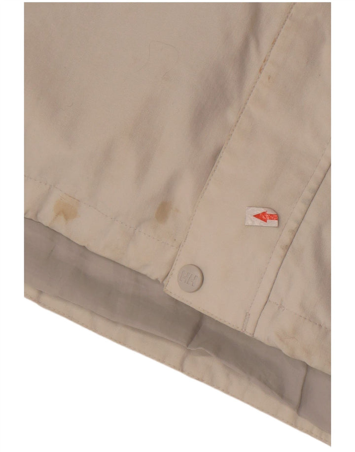 Jachetă de ploaie cu glugă pentru bărbați Helly Hansen UK 40, mare, nailon alb