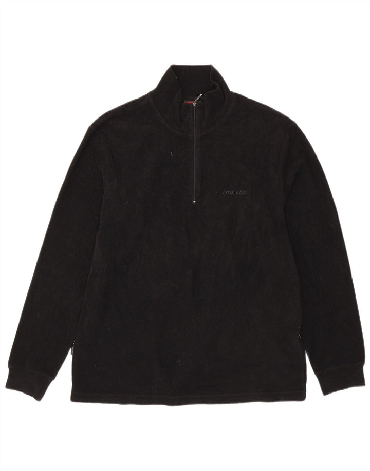 Pulover pentru bărbați INVICTA, cu fermoar și gât, mare, negru