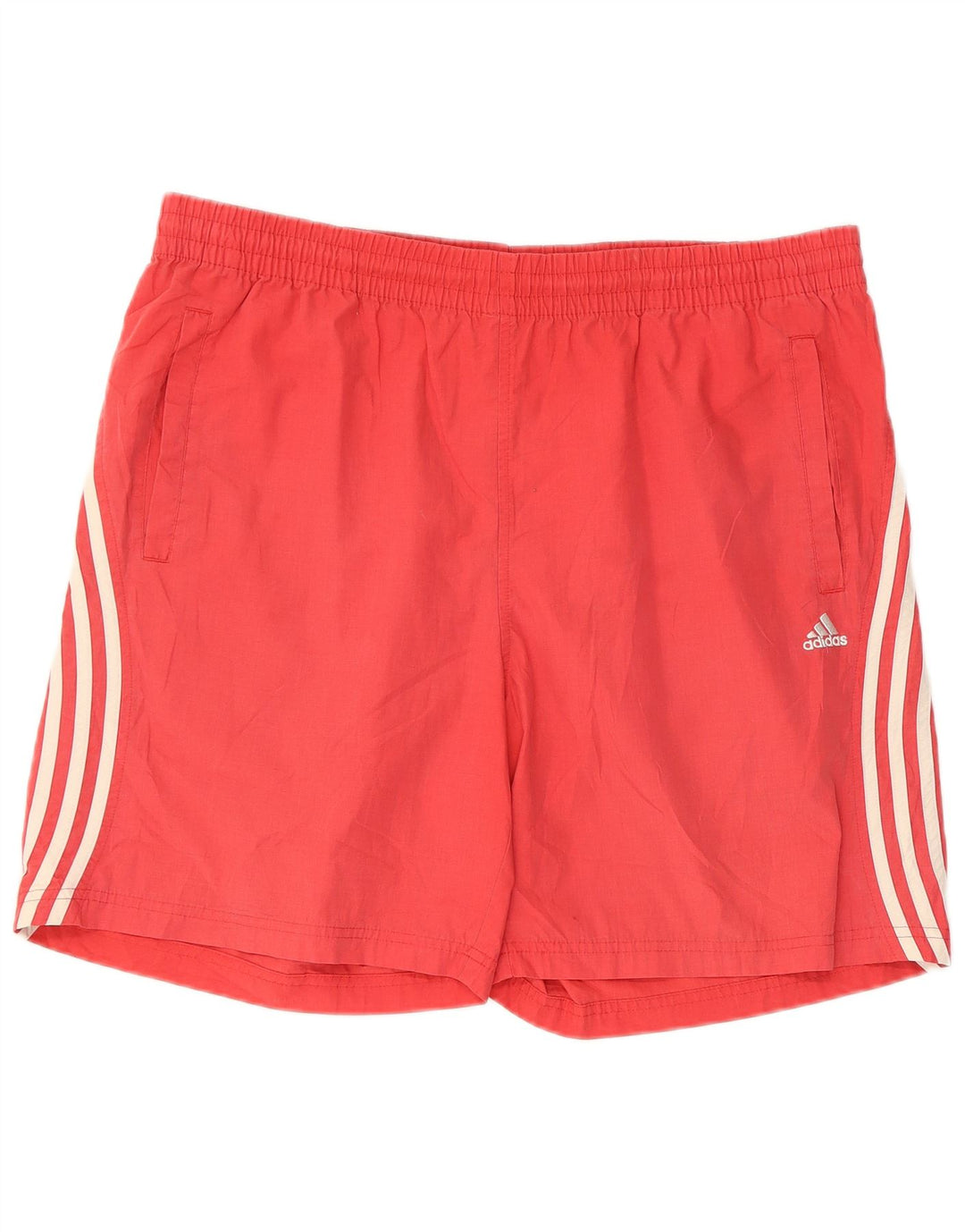 Pantaloni scurți sport ADIDAS pentru bărbați, poliester roșu mare