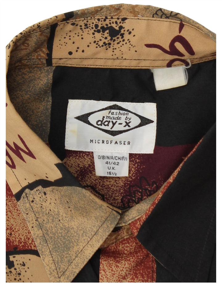 Cămașă cu mânecă scurtă pentru bărbați DAY-X Mărimea 15 1/2 Mediu Bej Poliester mozaic