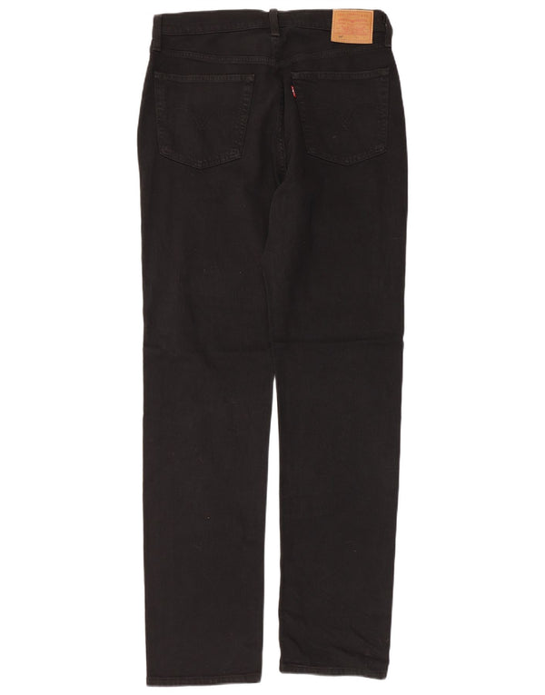 Pantaloni casual drepti pentru bărbați Levi's 501 L30 L32 bumbac negru
