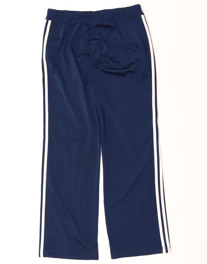 Pantaloni de trening ADIDAS pentru femei UK 14 Poliester mediu albastru bleumarin