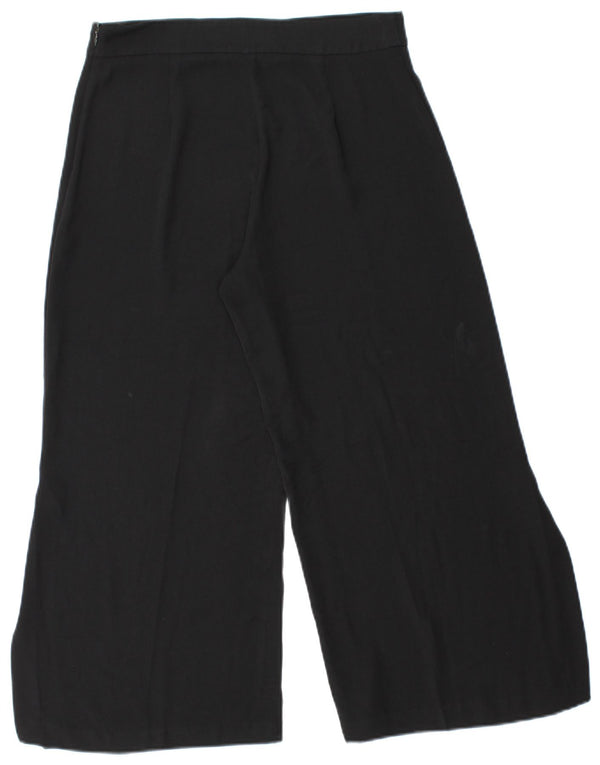 Pantaloni Capri pentru femei cu picioare largi Zara Mici L26 L22 Negri