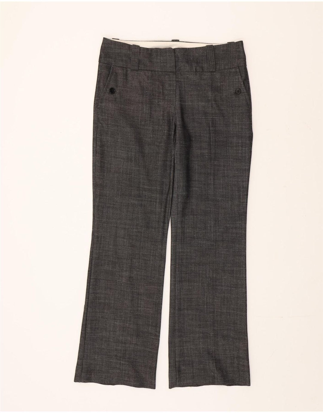 Pantaloni casual pentru femei Monsoon Bootcut UK 10 Small W32 L30 Poliester gri