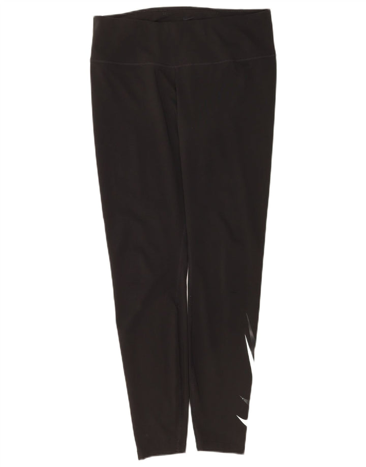 Leggings Nike Dri Fit Graphic pentru femei UK 16 Poliester negru mare