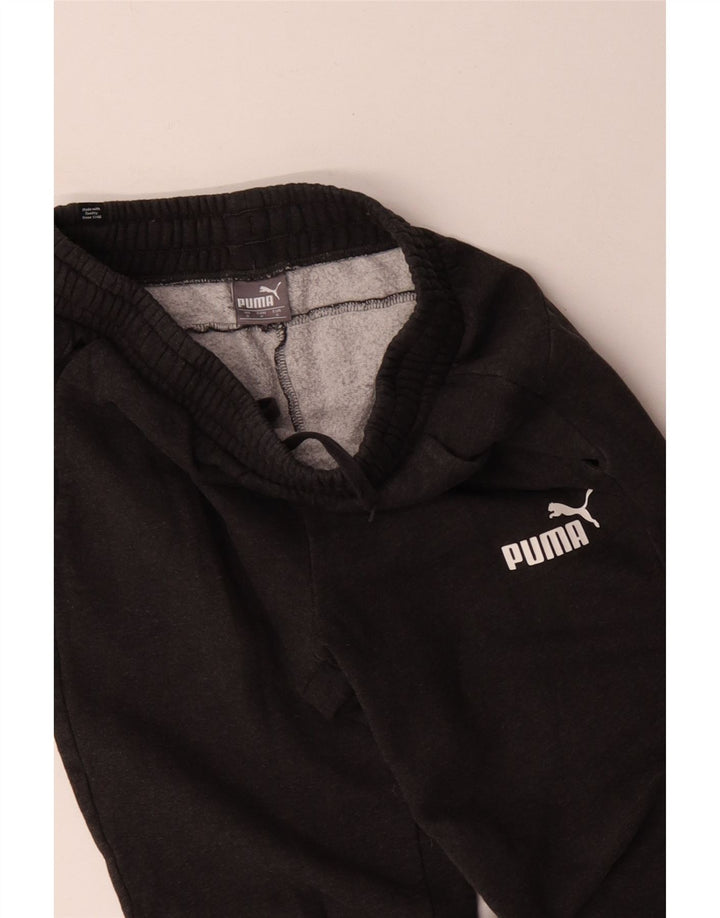 Pantaloni de trening Puma pentru bărbați Joggeri mici, gri bumbac