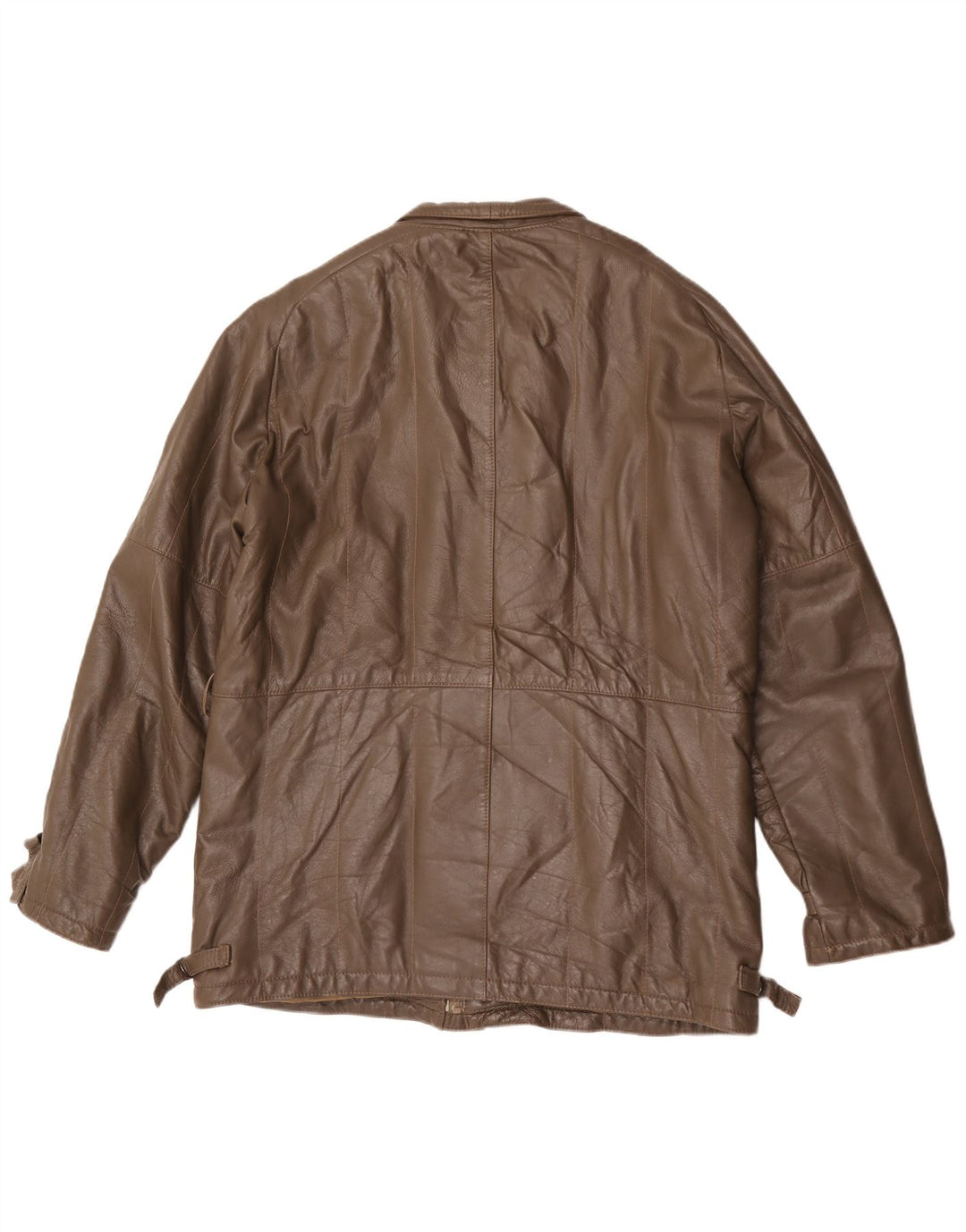 Geacă de piele vintage pentru bărbați IT 54 2XL maro