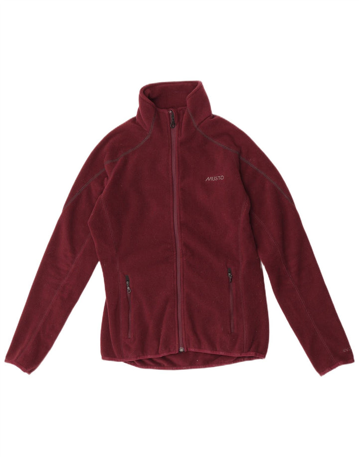 Jachetă pentru femei Musto Fleece UK 12 Medium Burgundy Poliester