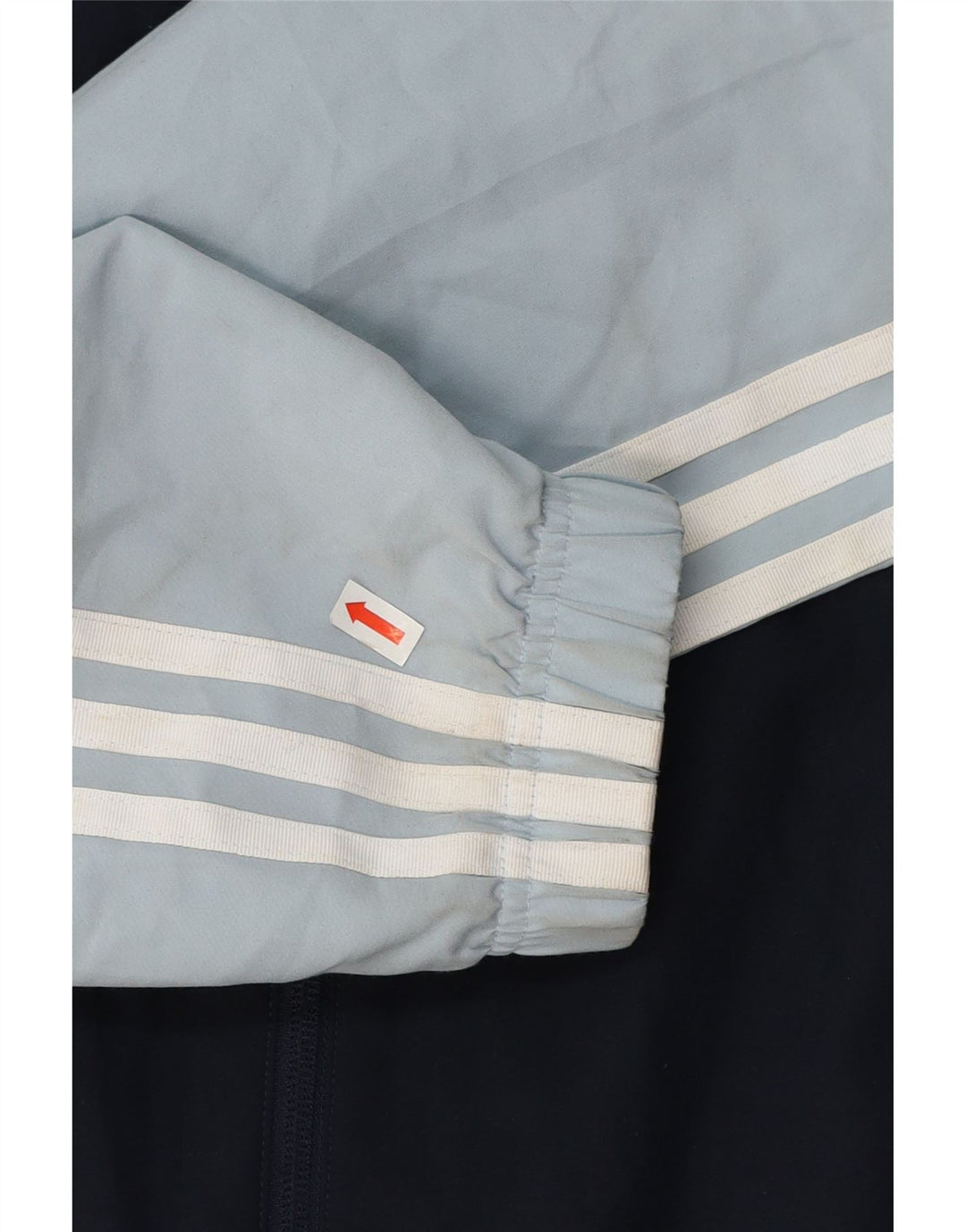 Jachetă de trening pentru bărbați Adidas, albastru mediu, poliester bloc de culoare