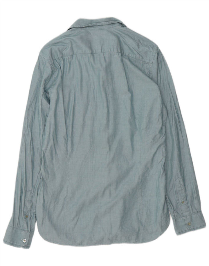 Cămașă pentru bărbați Ted Baker, mărimea 3, bumbac albastru mediu