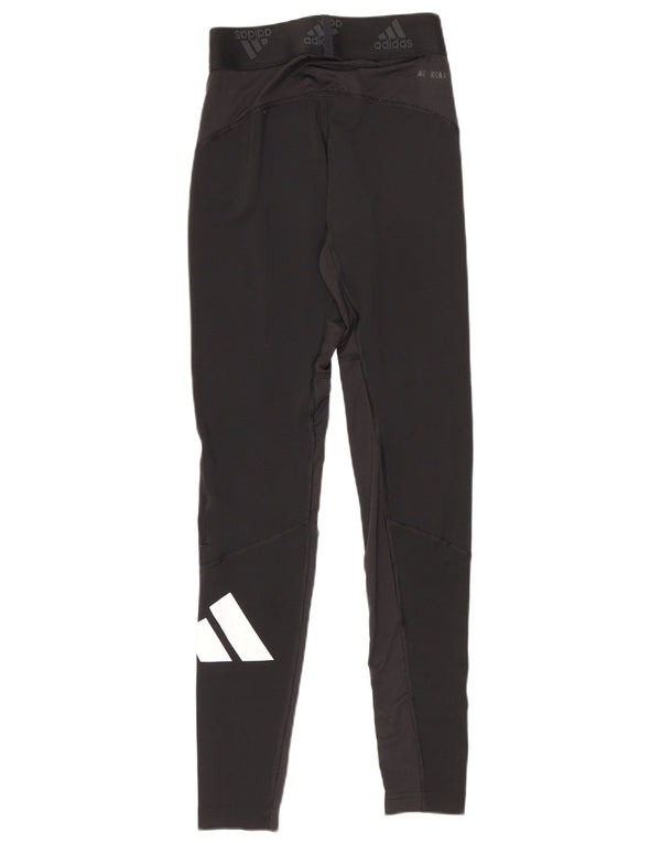 Leggings cu grafic pentru femei Adidas UK 10 Poliester negru mic