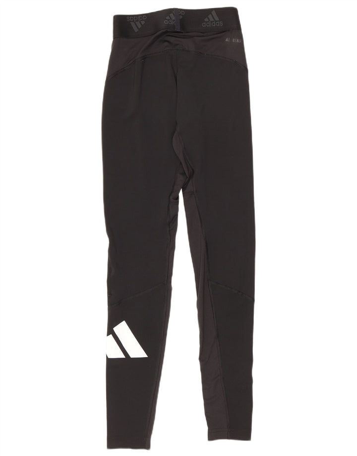 Leggings cu grafic pentru femei Adidas UK 10 Poliester negru mic