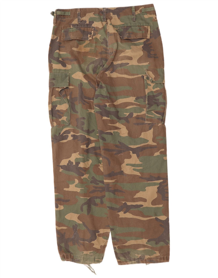 Pantaloni cargo drepti pentru bărbați VINTAGE L36 L31 Camuflaj kaki
