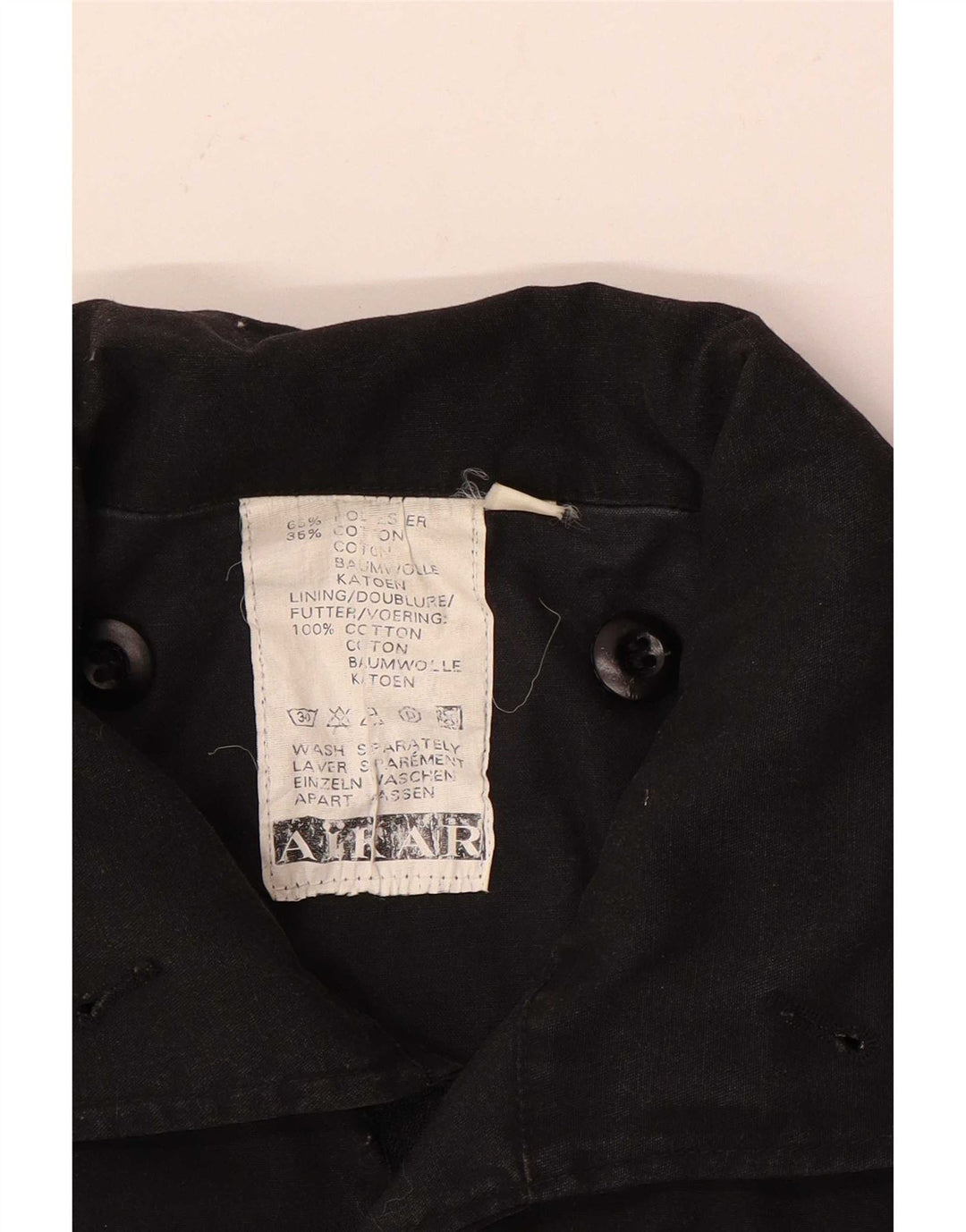 Jachetă militară vintage pentru bărbați UK 40 mare, negru, bumbac