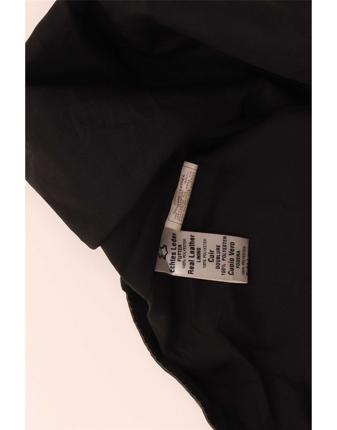 Vestă din piele vintage pentru bărbați, neagră medie