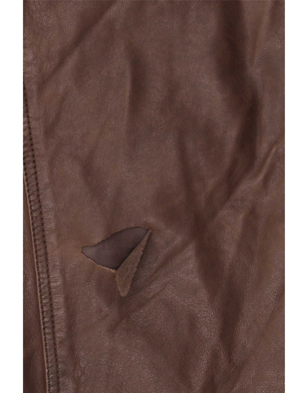 Jachetă de piele vintage pentru bărbați UK 40 mare maro