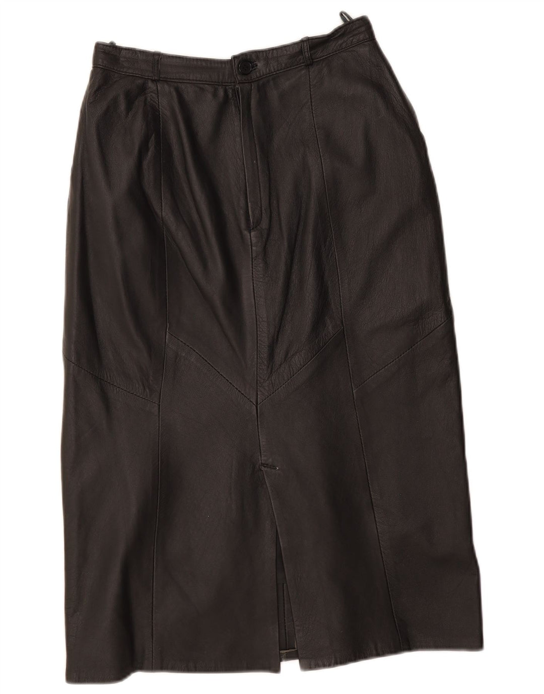 Fusta din piele vintage pentru femei EU 40 Medium W29 Piele neagra
